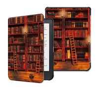 FINTIE SlimShell Case for Kobo Clara HD/Tolino Shine 3- Ultra Thin and Lightweight PU Leather Protective Cover with Auto Sleep/Wake for Kobo Clara HD 6” eReader, Library