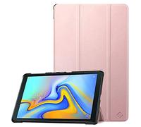 FINTIE SlimShell Case for Samsung Galaxy Tab A 10.5 2018 Model SM-T590/T595, Super Thin Lightweight Stand Cover with Auto Sleep/Wake Feature, Rose Gold