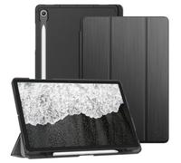 FINTIE SlimShell Case for Samsung Galaxy Tab S10 Lite/ S10 FE 2025/ S9 FE 10.9 Inch/ S9 11 Inch 2023 Tablet with Pen Holder, Tri-Fold Stand Translucent Back Cover with Auto Wake/Sleep, Dark Grey