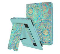 FINTIE Stand Case for 6" All-New Kindle (11th Generation)- 2024/2022 Release, PU Leather Cover with Card Slot & Hand Strap for Kindle 11th Generation 2024 e-Reader, Z-Shades of Blue