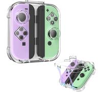 FINTIE Storage Case for Joy-con, Portable Dust-Proof Protective Box Compatible with Nintendo Switch Joy-Con, Switch/OLED PC Transparent Shell Case with Magnetic Closure (Clear)