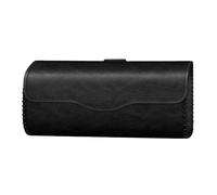 Fintie Sunglasses Holder for Car Sun Visor, Universal Auto Eyeglasses Case, Vegan Leather Protective Glasses Storage Box