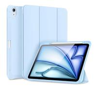 FINTIE TPU Case for iPad 11-inch M4 (2026)/M3 (2025)/M2 (2024), iPad Air 5th/4th Generation (2022/2020)- [Built-in Pencil Holder] Shockproof Soft TPU Back Cover, Auto Wake/Sleep, Blue