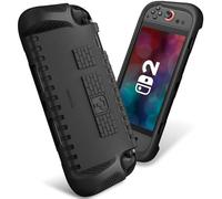 FINTIE Ultralight Case Compatible with Nintendo Switch 2 (2025) with Game Card Slots - [Shockproof] Lightweight Protective Cover with Ergonomic Grip, Kids Friendly Grip Case, Black