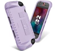 FINTIE Ultralight Case Compatible with Nintendo Switch 2 (2025) with Game Card Slots - [Shockproof] Lightweight Protective Cover with Ergonomic Grip, Kids Friendly Grip Case, Lilac Purple