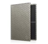 Fintie Unisex Vehicle Registration Wallet, Ultra Thin Lightweight, Darkgray Faux Leather, 3 Compartments, Compact, Cars Theme