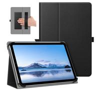 FINTIE Universal 9-11 inch Tablet Case - Folio Stand Cover with Hand Strap & Card Slot for Urao C107, ECOPAD, Coopers CP10, SHARECLOUD P10, Revvl Tab 2 and More 9" 10" 11" Tablets (Black)