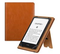 FINTIE Universal Case for 6-7 Inch Tablet eReader - Premium PU Leather Sleeve Stand Cover with Card Slot & Hand Strap for 6", 6.8", 7" Kindle/Kobo/Nook/Tolino/Pocket book E-Book Tablet, (Brown)