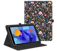 Fintie Universal Case for 9-11 inch Tablet - Multiple Angle Viewing Cover | Pocket & Pencil Holder, PU Leather, for Urao C107, ECOPAD, Coopers CP10 and More 9" 10" 11" Tablets, Black Floral