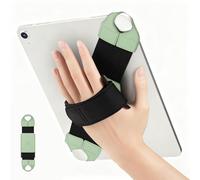 FINTIE Universal Tablet Wrist Strap for 9-11 Inch Tablets & eReaders, [360° Rotatable] PU Leather, Safe, Portable, Adjustable Handle for iPad/Samsung/Xiaomi Tablets, Sage Green