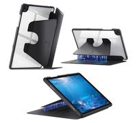 FINTIE Vertical Stand Case for Samsung Galaxy Tab A11+ Plus/ A9+ Plus 11 inch (2023/2025) Model SM-X230/236B/X210/X216/X218, Multi-Angle Viewing Clear Cover, Magnetic Ultra-Stable, Black