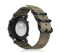 FINTIE Watch Band Compatible with Suunto Core, Premium Woven Nylon Replacement Sport Strap with Metal Buckle Compatible with Suunto Core Smart Watch (Desert Tan)
