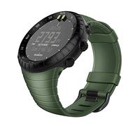 Fintie Watch Band Compatible with Suunto Core, Rubber Accessory Strap Replacement Wrist Sport Bands w/Metal Clasp Compatible with Suunto Core Smartwatch, Olive