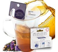 Finum 4 Clips for Paper Filters Tea Bags, Blue