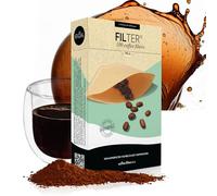 finum Coffee Filters No.2 Paper, Pack of 100, Brown 64/423.10.00