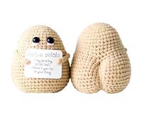 Finyoffiy Positive Crochet Gifts, Crocheted Emotional Support Animal, Unique Birthday Gift for Shark Lovers Friends Women Men