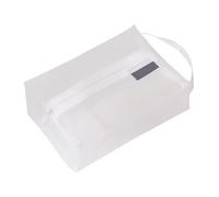 Finyoffiy Travel Cosmetic Bag Large Makeup Bag Portable Mesh Makeup Bag with Zipper Breathable Mesh for Accessories Organizer (White)