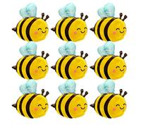 Finypa Yellow Bee Balloons, 9 Pack, Lovely Woodland Honeybee Theme Birthday Party Decorations, Large Mylar Foil Balloons, Animal Party Balloons, For Female-focused Occasions