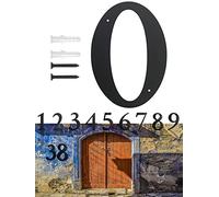FINYSHIKK 11 Inch Extra Large House Numbers, Address Numbers Elegant Black Finish Numbers Solid Metal House Sign for Door Plate for Home Gate Building Store Mailbox (0)