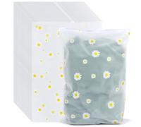 FINZOO 25 PCS Ziplock Bags Reusable,40 x 28cm Large Travel Clothes Storage Bags Plastic Space Saving Hospital Bag Clear Seal Bags Waterproof Luggage Organiser for Clothes, Shoes, Cosmetics