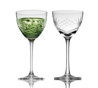 Fioance Nick and Nora Cocktail Glasses Set of 2 - Handcrafted 4.7 oz Lead-Free Crystal Glasses for Manhattan, Martini - Elegant Coupe Glass Design, Perfect for Home Bars and Gifting.