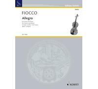 Fiocco: Allegro in G Major for Violin & Piano (Sheet Music), Schott Edition ED11963