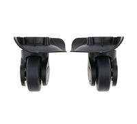 Fiocias 1 Pair Black Suitcase Swivel Replacement Wheels