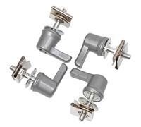 Fiocias 4 Pieces Ergonomic Screws for Saddlebags, Internal Mounting Bolts for Easy Installation, Suitable for, Grey