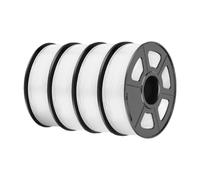Fiocias 4Pcs 3D Printer Filaments 3D Printer Material Premium Professional Universal Accessory Wear Resistant Printing Supplies, White