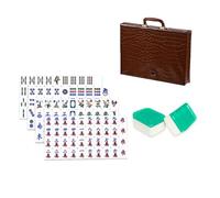 Fiocias Acrylic Game Set Of 160 Tiles Featuring Molded Acrylic Construction Crisp Engraved Numbers And Symbols Designed For Regional Singapore Rules Suitable, Green