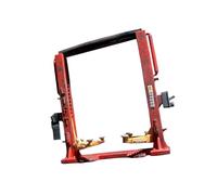 Fiocias Automobile Lift Model Support Diorama Miniature Workshop Garage Vehicle Resin Design Double Column Accessory Automotive Decoration Suitable for Exhibi, Standard red