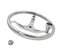 Fiocias Boat Steering Wheel, Marine Accessory, 316 Stainless Steel Replacement Part with Anti-Slip Grip, Suitable for Boats, Yachts, And Navigates, Smooth