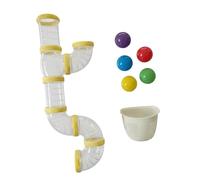 Fiocias DIY Activity Board - Parts for Early Childhood Development - sensory Tunnel Accessories - DIY Materials for Kindergarten, yellow 57cm