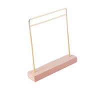 Fiocias Doll Clothes Rack Stand Miniature Mobile Coat Rack Clothes Stand Clothes Hanger Accessory Wardrobe Wooden Metal Decoration Suitable for Scene, Gold, Large