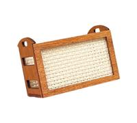 Fiocias Dollhouse Storage Basket, Storage Shelf, 1/12 Scale Simulation, Accessory, Playset, Hobbyists, BJD Doll Parts Collectors, White