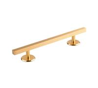 Fiocias Fingerboard Rail for Finger Training, Made Solid Metal, Square, for Skateboarding, Fine Motor Skills Toy, Ideal, Gold