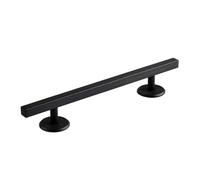 Fiocias Fingerboard Rail for Finger Training, Made Solid Metal, Square, for Skateboarding, Fine Motor Skills Toy, Ideal, Black