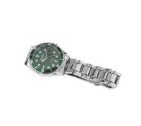 Fiocias Gift-Ready Men's Analog Timepiece with Calendar Functionality for Work and Social Gatherings, Green