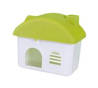 Fiocias Hamster House Sleeping Castle Hideaway Playground Animal Hut Made of PP Material Minimalist Castle Style for Hamsters Mice Chinchillas, Green