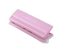 Fiocias Hole Puncher 6 Hole Punch, Multipurpose, Journaling Supplies for Binder Refill Pages Personal Planners A4 A6 A7 B5 Papers, Pink