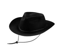 Fiocias Kids Western Cowboy Hat for Outdoor Activities and Sun, Black
