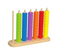 Fiocias Learning Beads Game Peg Board Stacking Recognition Sorting Counting Educational Game Suitable for Early Education Home Use