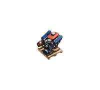 Fiocias Miniature Engine Model 1 64 Motor Accessory Mini Engine with Tray for Diorama Garage Prop Repair Suitable for Vehicle Display Decoration, red blue