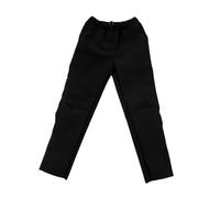 Fiocias Miniature Men Trousers Pants Clothes Prop Comfortable Realistically Decorated Suitable for Collection Scene Display Doll, Black