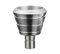 Fiocias Miniature Metal Nozzle Accessories Model Making Assembly Micro Spray Universal Compatibility Suitable for Upgrading Toy Model Kits, Silver 4.8mmx6mm