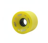 Fiocias Skateboard Wheel Polyurethane Longboard Cruiser Frosted Surface Stable Soft Durometer Predictable Grip Suitable for Dancing Commuting Street Cruising, Yellow