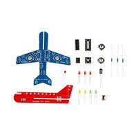 Fiocias Soldering Practice Kit for Beginners Physics Toy Airplane Light Circuit