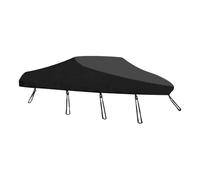 Fiocias Waterproof Boat Cover with Adjustable Fixing Oxford Material Suitable for Yachts Effective Sun Protection Accessory for, 11 to 13FT