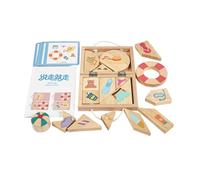 Fiocias Wooden Shape Puzzle, Shape Matching Toy, Creativity Puzzle, Shape Games, Challenge, Learning Activities, Early Childhood Education