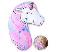FIODAY Seat Belt Cushion for Kids Unicorn Seatbelt Pillow Soft Car Seat Belt Cover Toddler Travel Seat Strap Pad Neck Support Headrest for Girls Boys